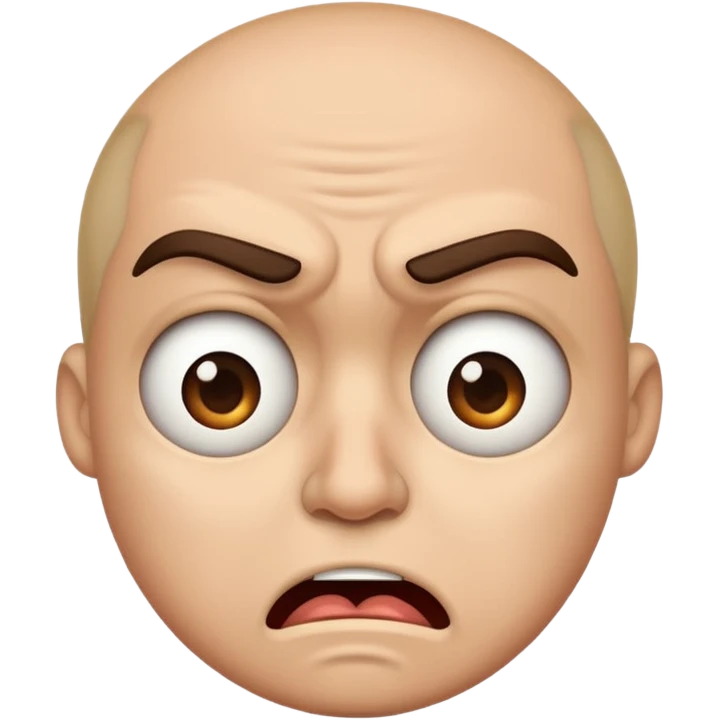 I need you to make an emoji of the gen z stare, like confusion, disgusted and kinda angry emoji