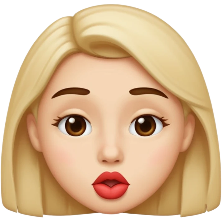 Peace and kissy face emoji