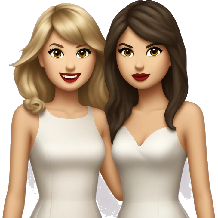Taylor swift and Selena Gomez  emoji
