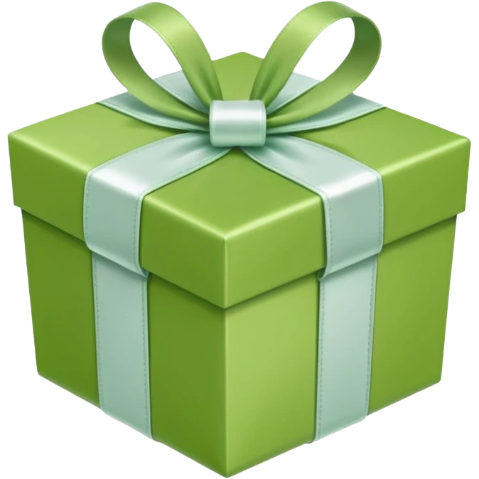 make present box in light green color emoji