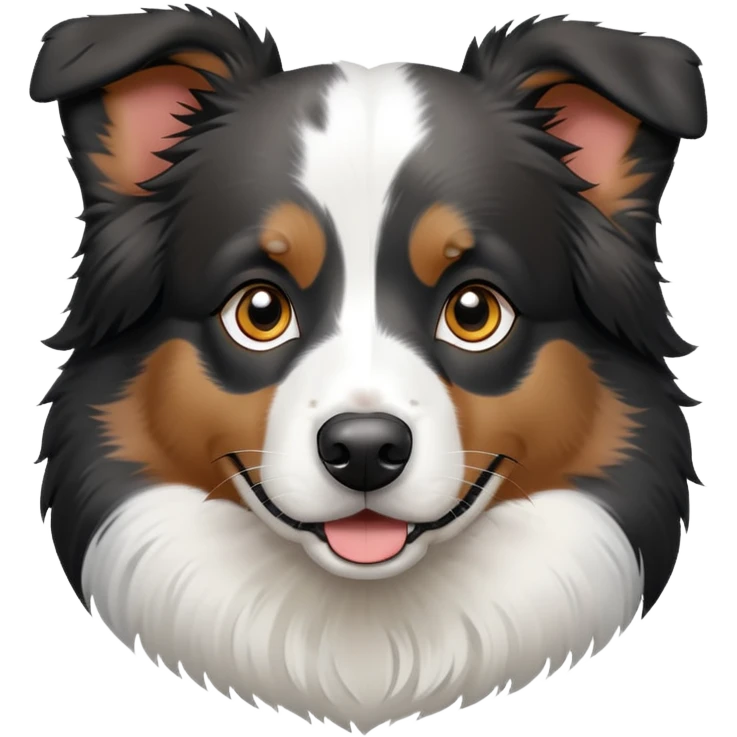 black  and white aussie emoji