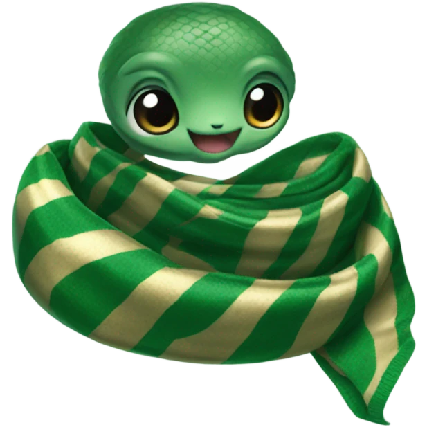 Slytherin baby snake scarf hogwarts emoji
