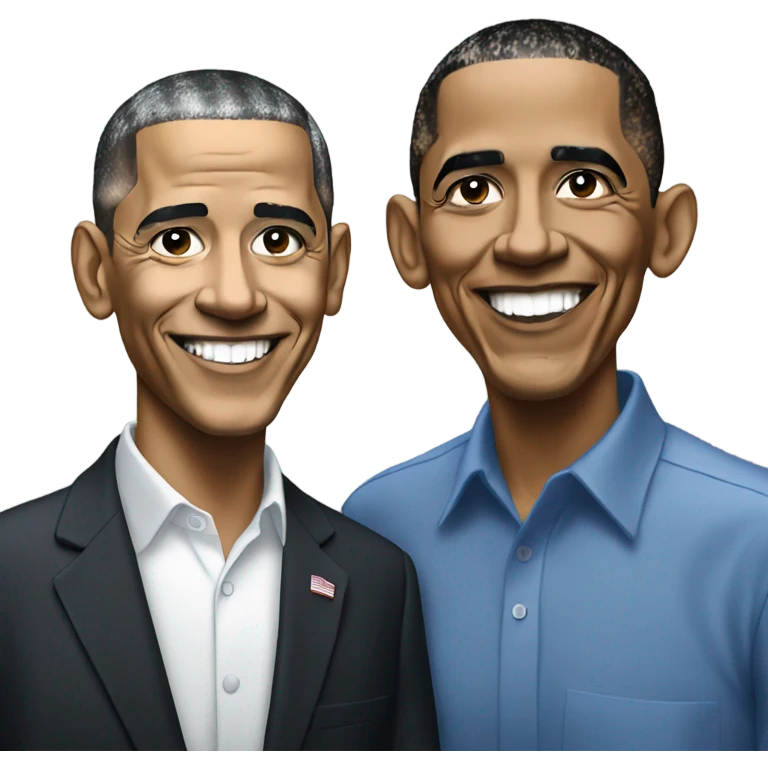 Obama and Mike emoji