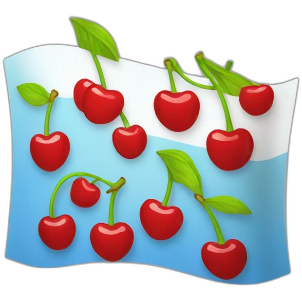 cherry flag of ukraine emoji