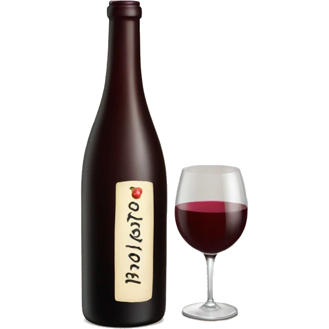 Wine bottle emoji