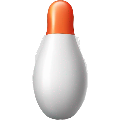 bowling pin with bowling ball next to it emoji