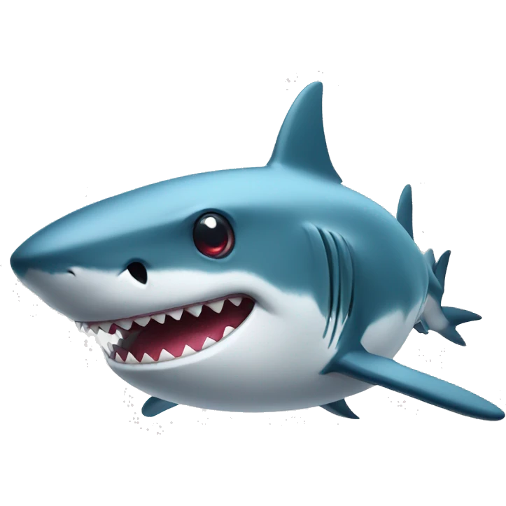 Shark with apple  emoji