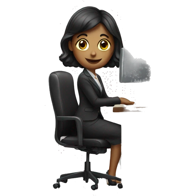 secretary at a desk emoji