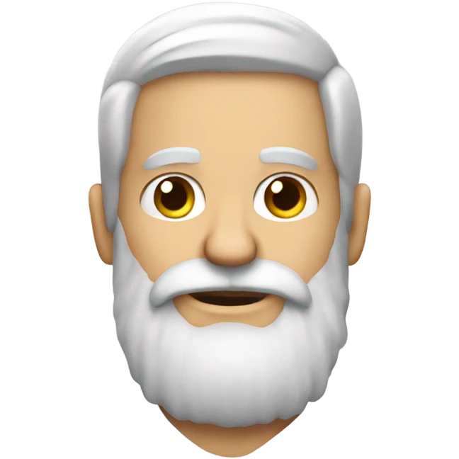 a man with a white beard with a parrot emoji