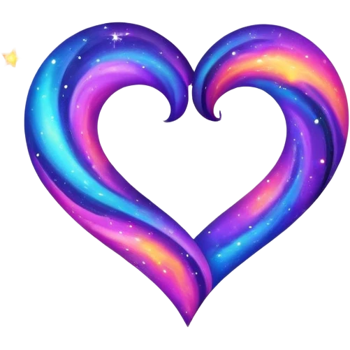 Galaxy heart emoji