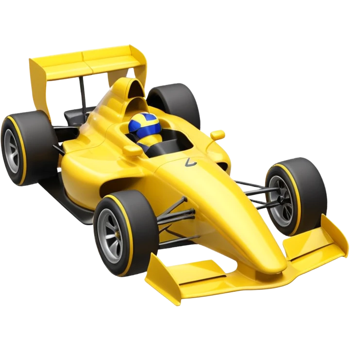 yellow Formula car emoji