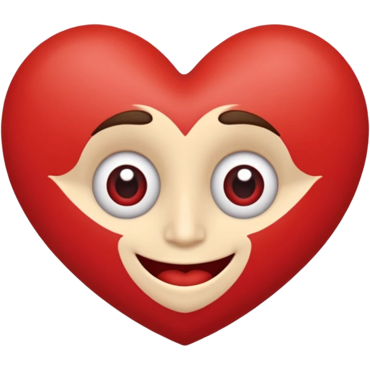 corazon de caricatura, amable, alegre, romantico, que tenga bracitos, ojos y sonrisa, que sea imperfecto emoji
