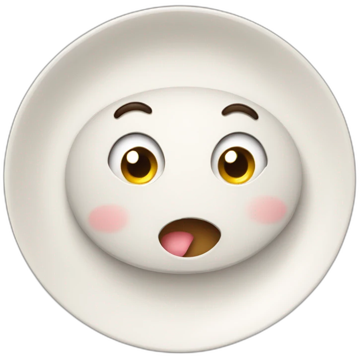 puzzled cute plate emoji