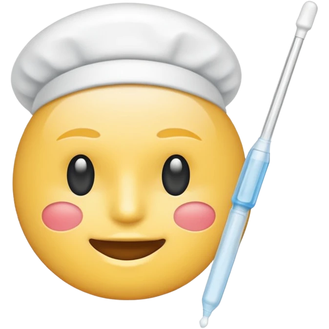 cheek swab, test kit emoji