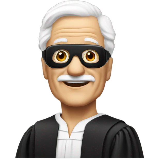 80 year old judge with white vr headset emoji