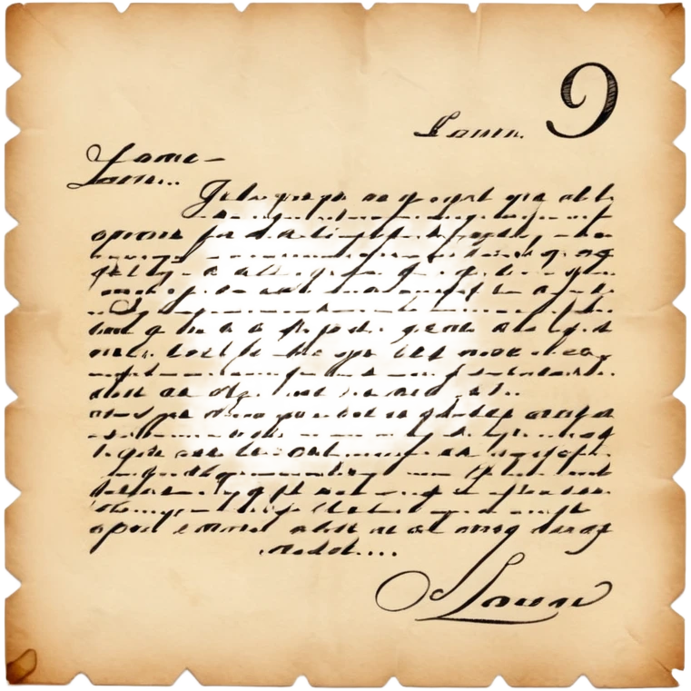handwritten letter emoji