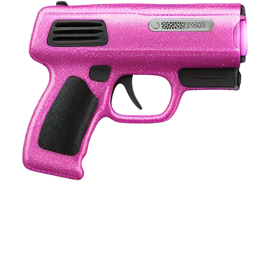 pink sparkly taser  emoji