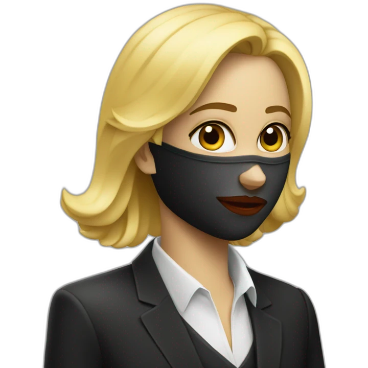 Noir fait l'amour a une blonde emoji