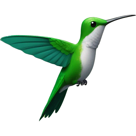 colibri en el bosque emoji