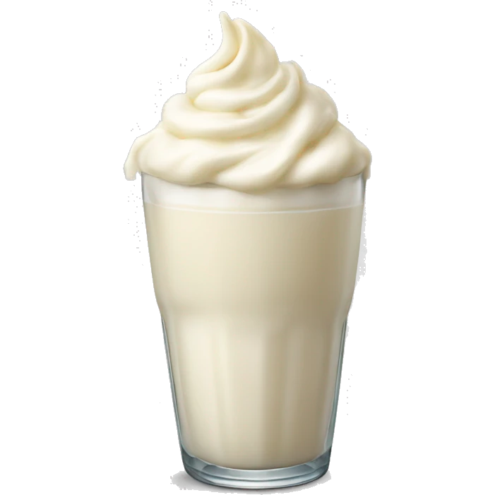 Vanilla milkshake emoji