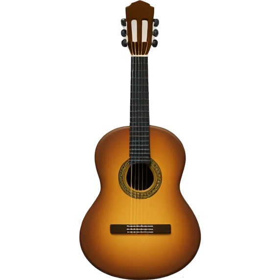 classical guitar with a bow  emoji