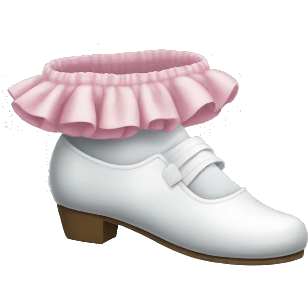 mary jane shoes and frilly white socks emoji