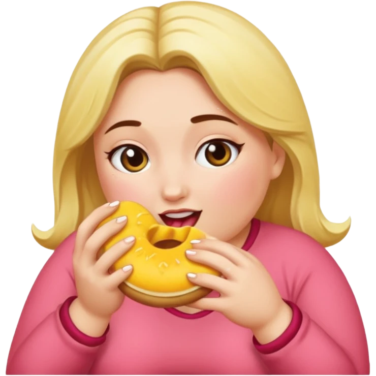 Eating a pawg emoji