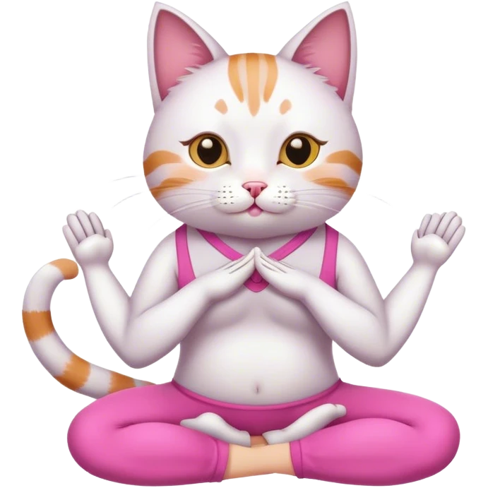 cat  yoga розовая emoji
