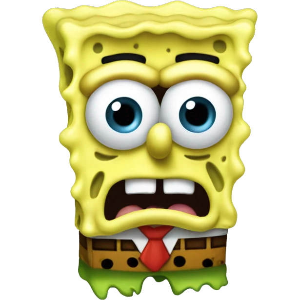 spongebob wearing a shirt that says "DONT GOON" emoji