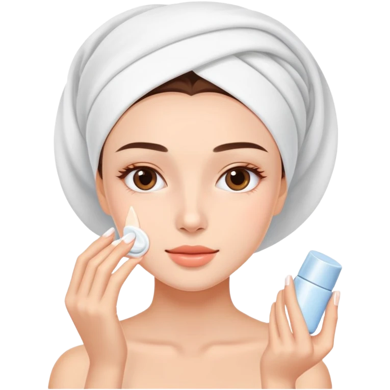 skin care cream application Doechii emoji