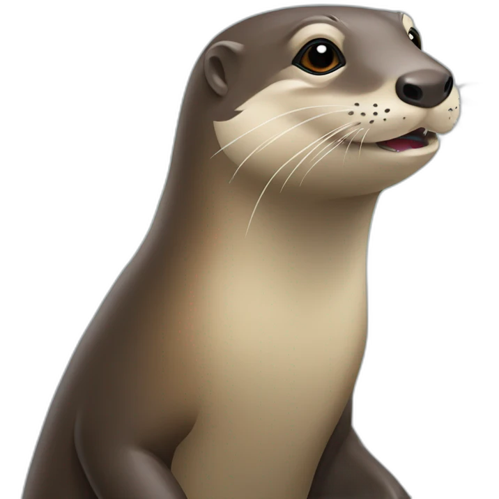 Loutre sur tortue emoji