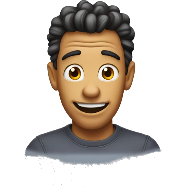 Silly goofy emoji