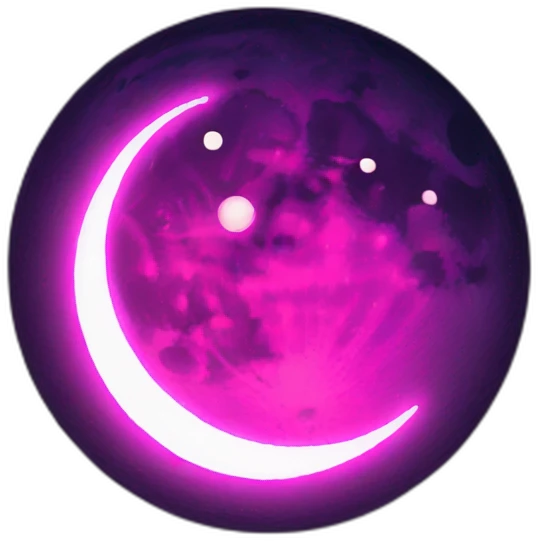 neon moon emoji