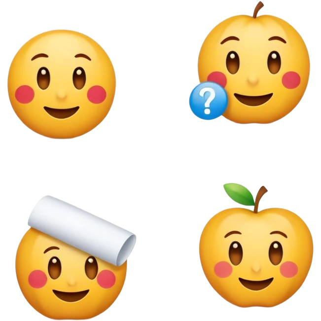 paper with multiple choice options a) and b) clearly visible, quiz sheet with answer choices emoji