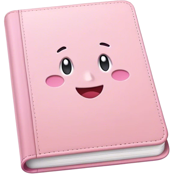 Light Pink diary  emoji
