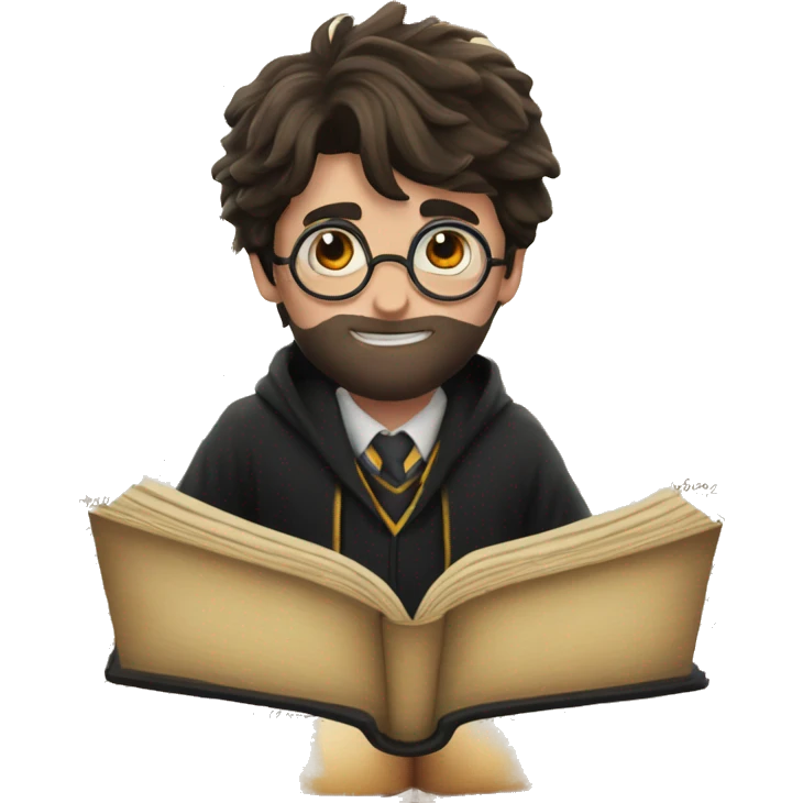 Harry potter write on a book emoji