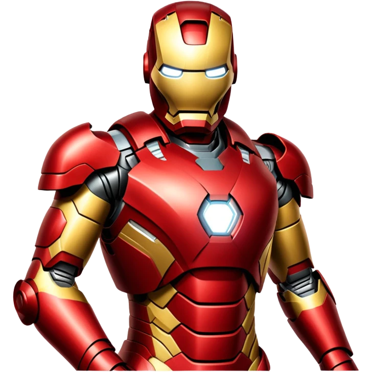 iron man superhero red and gold armor emoji