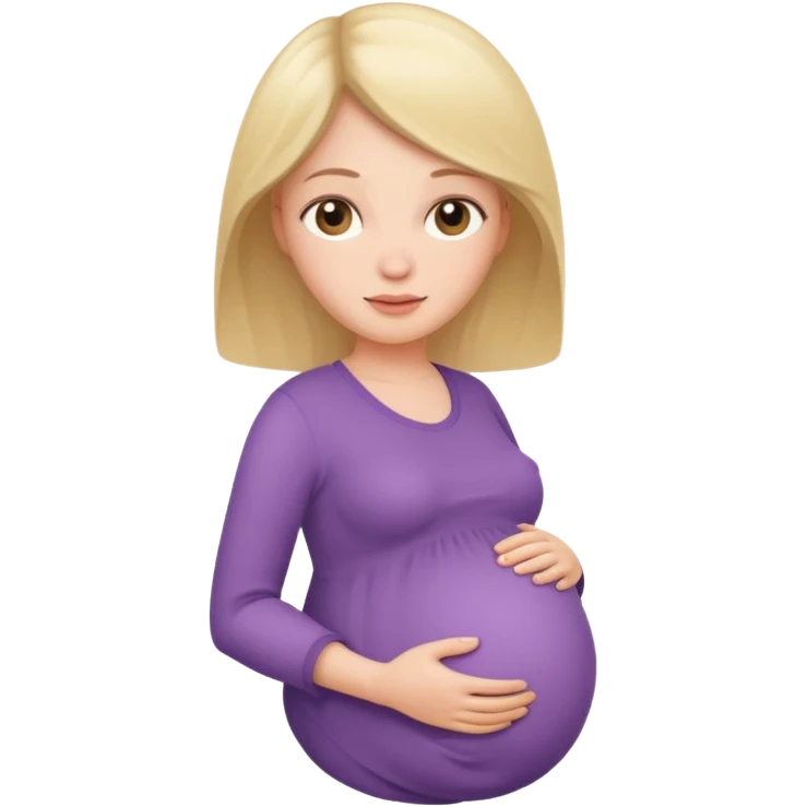 Pregnant white woman emoji