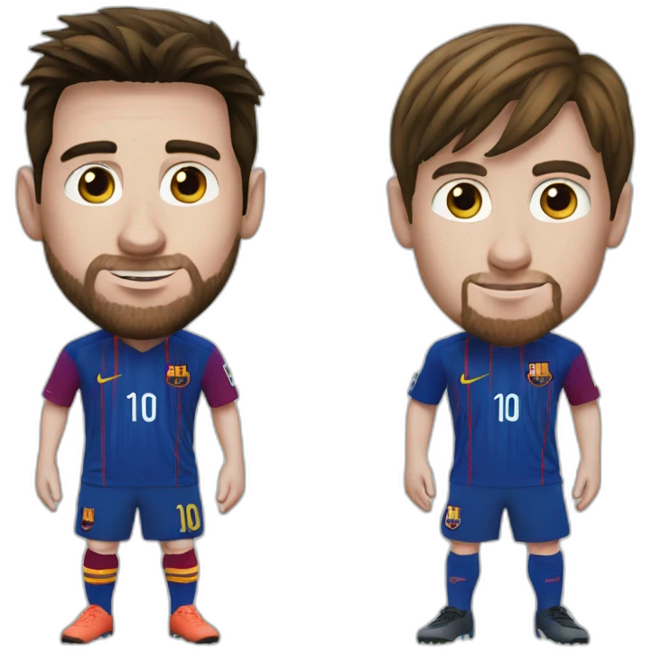 Messi and voleur emoji
