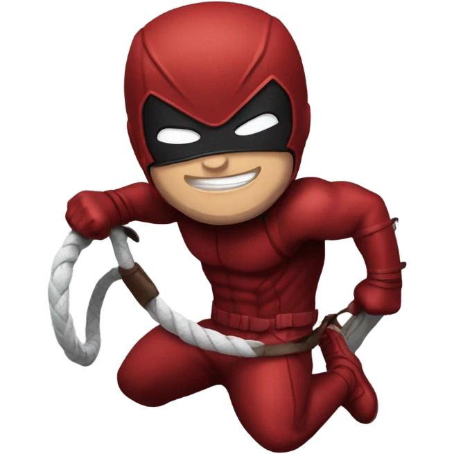 Daredevil marvel with whip  emoji