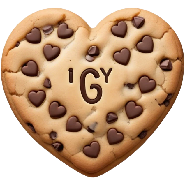 cookie heart with IGY6 written across emoji