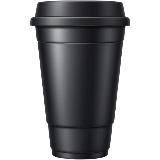 black plastic cup emoji