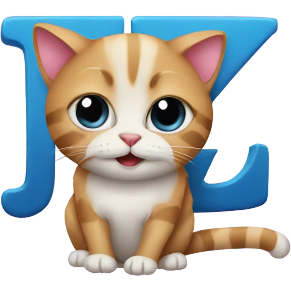 cat with letter z and love emoji