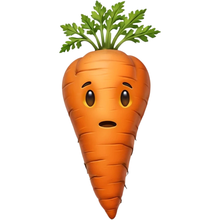 rotten brown carrot emoji