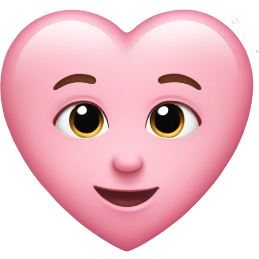 baby pink heart emoji