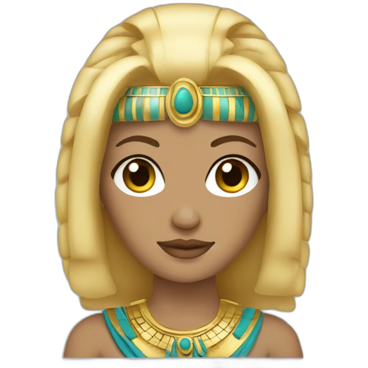 Cleopatra with blonde hair emoji