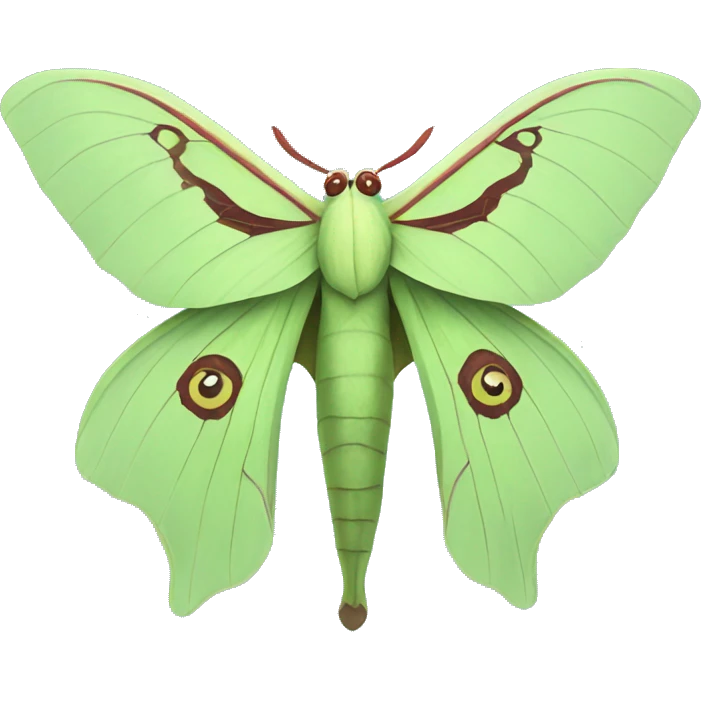 Luna moth emoji
