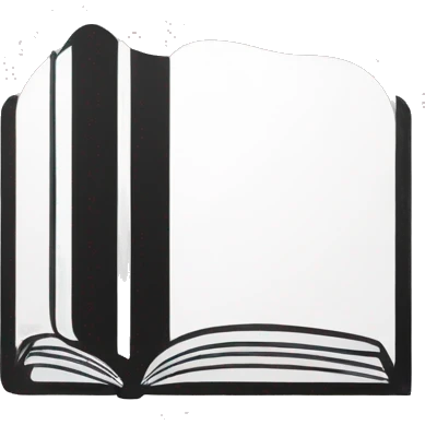 book logo minimal monochrome emoji