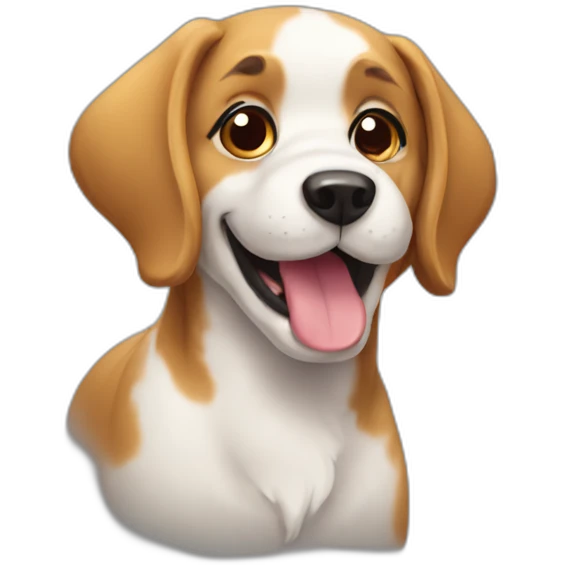 Cute dog  emoji