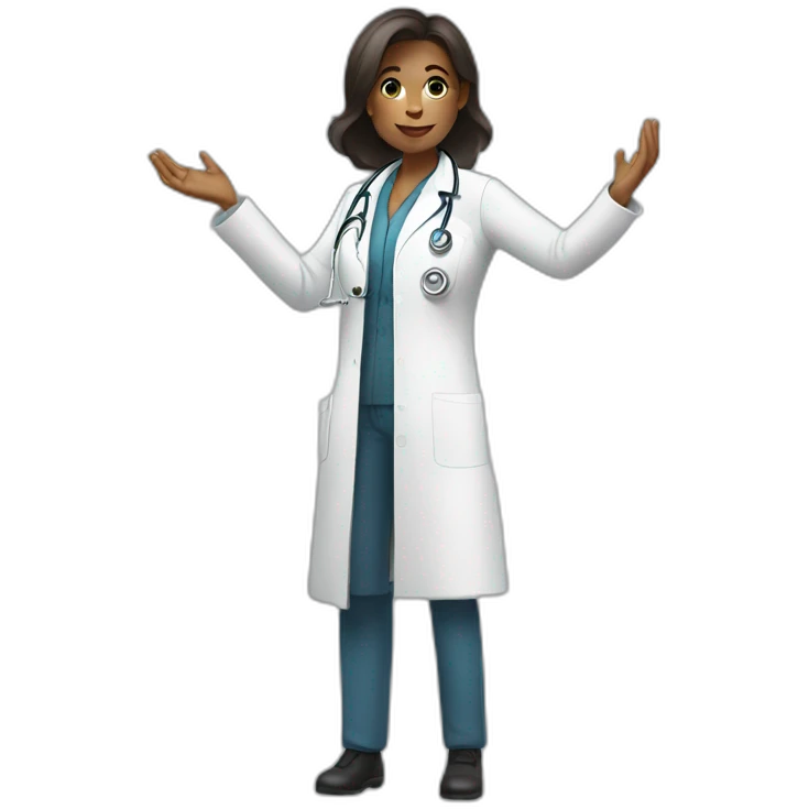 Woman Doctor tipping hand emoji